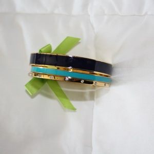 Set of three gold bangles